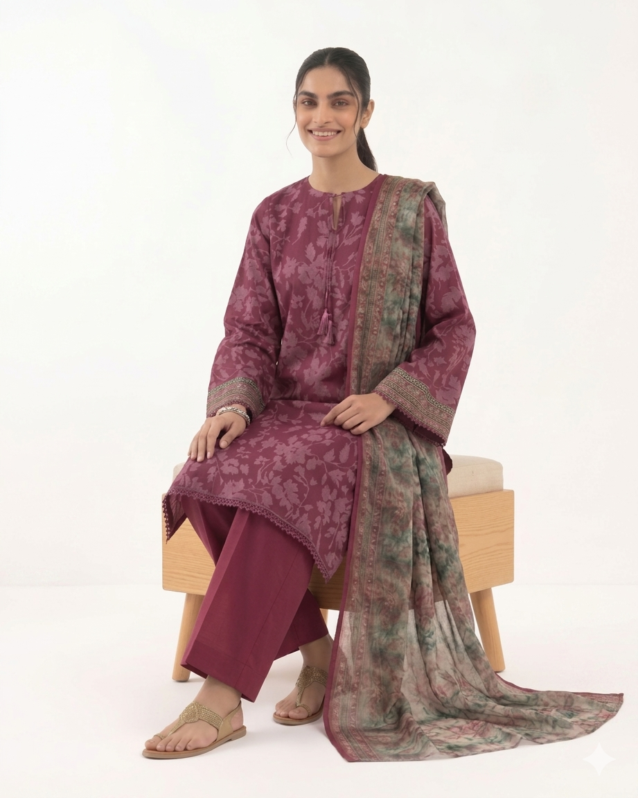 Sapphire Inspired 3 Piece Printed Lawn Suit
