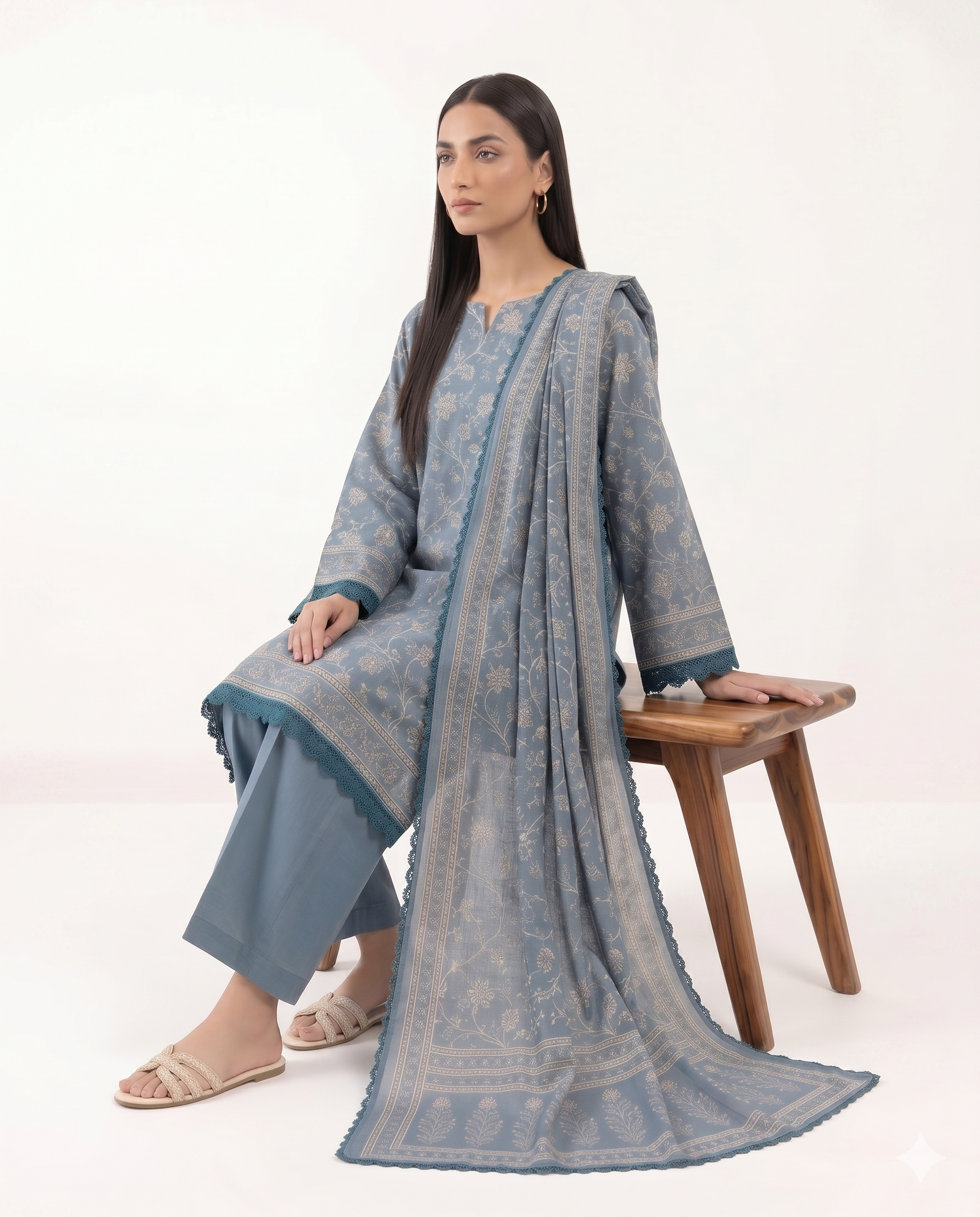 Sapphire Inspired 3 Piece Printed Lawn Suit