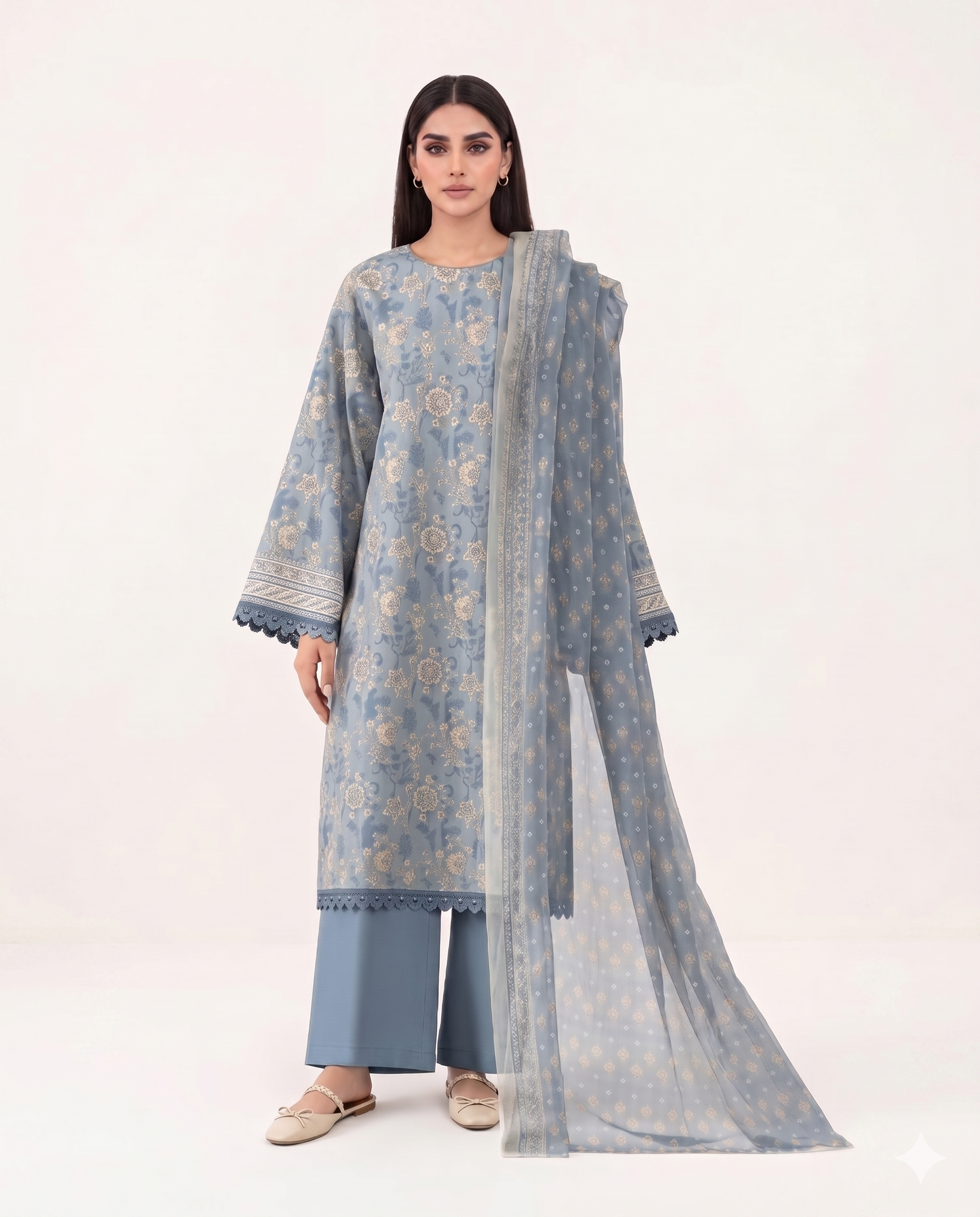 Sapphire Inspired 3 Piece Printed Lawn Suit