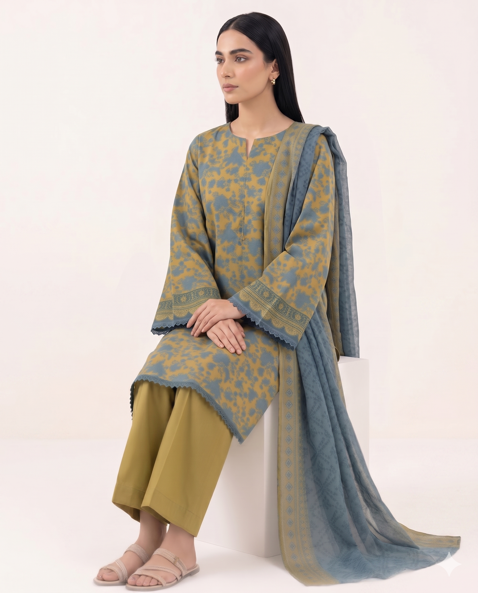 Sapphire Inspired 3 Piece Printed Lawn Suit
