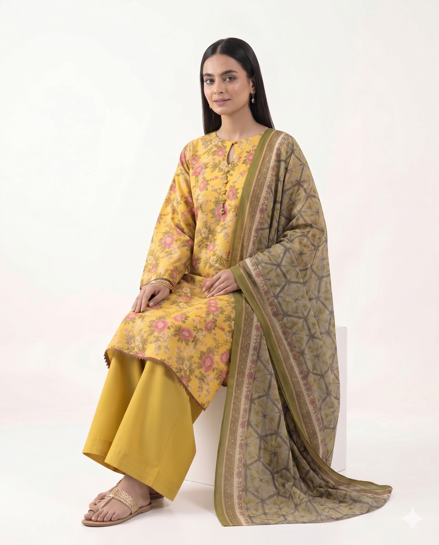 Sapphire Inspired 3 Piece Printed Lawn Suit