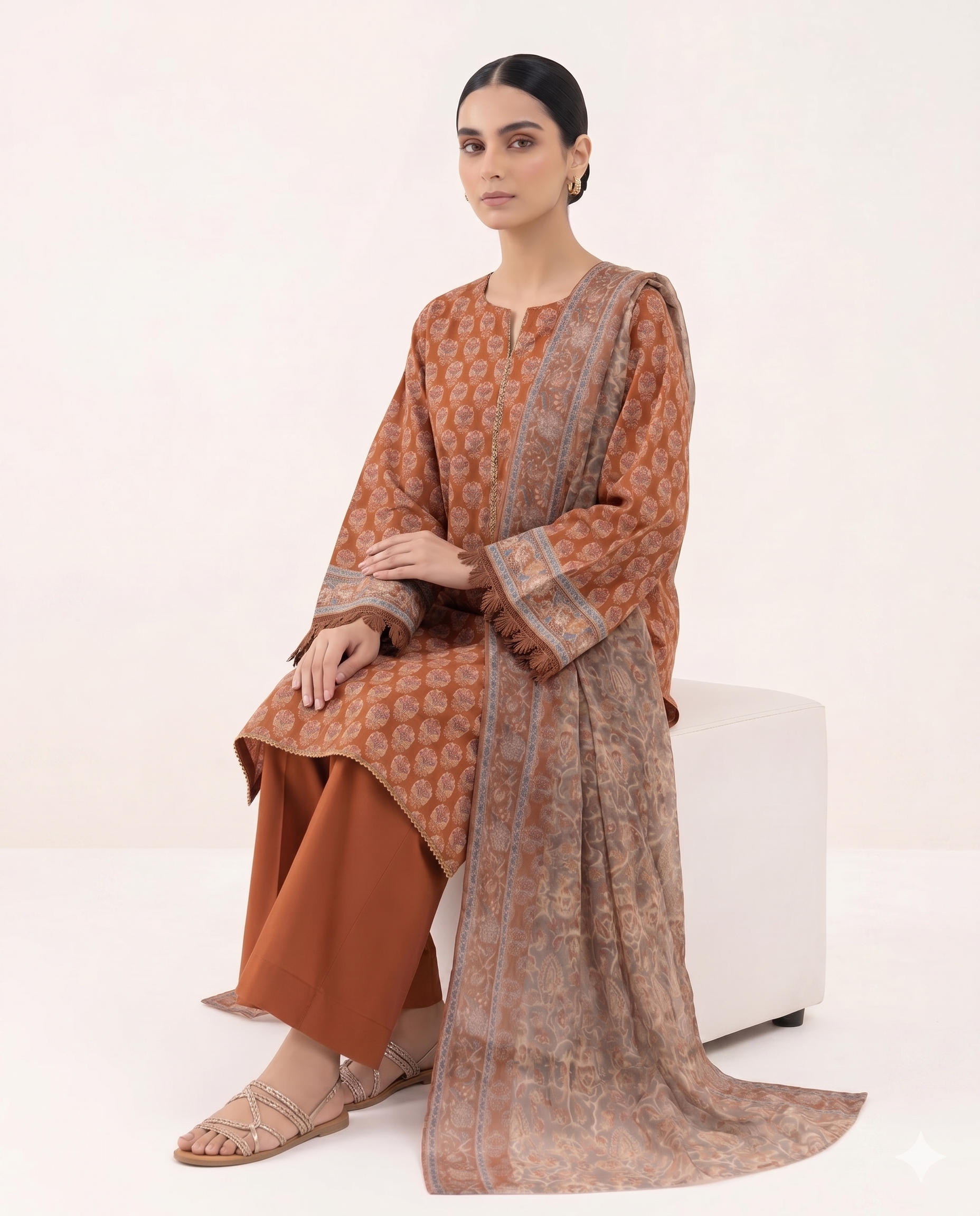Sapphire Inspired 3 Piece Printed Lawn Suit