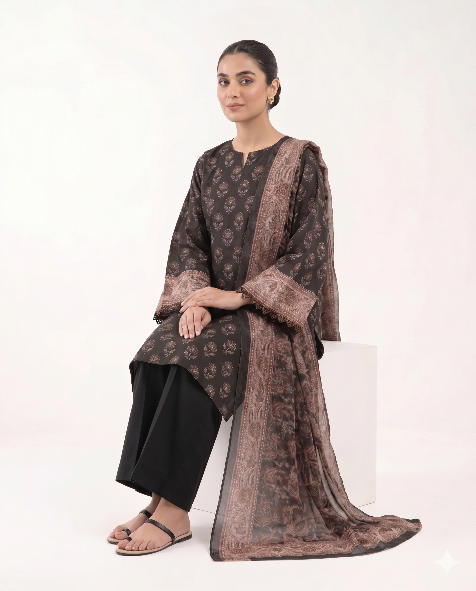 Sapphire Inspired 3 Piece Printed Lawn Suit
